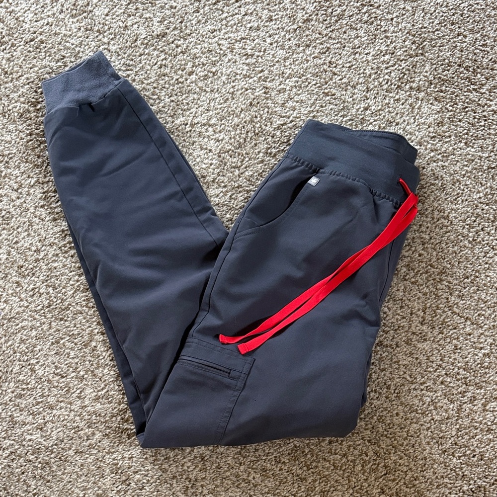 Figs Joggers with Red Accents